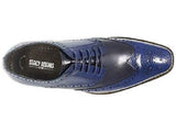 Stacy Adams Tinsley Wingtip Oxford Mens Shoes Cobalt Multi  Lace Up 25092-468