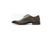 Stacy Adams Trubiano Moc Toe Oxford  Crocodile Leather Shoes Gray 25631-020
