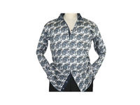 Men Shirt J.Valintin Turkey Usa 100% Egyptian Cotton Axxess Style A113-11 Blue