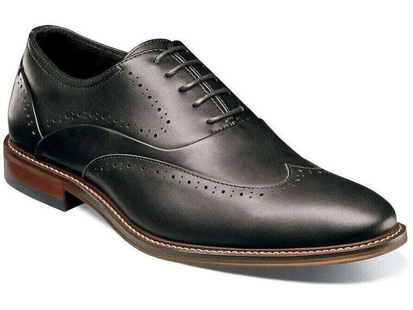 Stacy Adams Macarthur Wingtip Oxford Men's Shoes Leather Black 25489-001