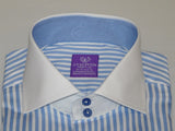 Mens Shirt J.Valintin Turkey Usa Egyption Cotton Axxess Style 1A19-68 Blue
