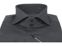 Men Dress Shirts AXXESS Turkey Soft Egyptian Cotton High Collar 223-05 Black