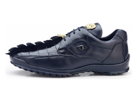 Men Belvedere Mens Vasco Shoes Hornback Crocodile Sneaker Shoes Dark Blue 336122