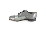 Madison Stacy Adams Biscuit Mens Shoes Oxfords Gray lizard print 00049-10