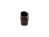 Stacy Adams Karcher Plain Toe Monk Strap Shoes Leather Burgundy  25590-601