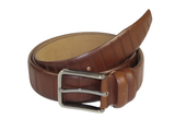 Men Brown Genuine Leather Belt PIERO ROSSI Turkey Soft Full Grain #Brown line
