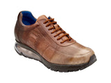 Men's Belvedere George Sneaker Multi Rust Ostrich Hand Painted Shoes E16