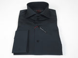 Men Dress Shirts AXXESS Turkey Soft Egyptian Cotton High Collar 223-05 Black