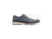 Men's Nunn Bush Otto Canvas Plain Toe Oxford Shoes Dressy Blue Denim 85015-462