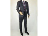 Men's Soft Wool Cashmere Single Breasted Suit Giorgio Cosani 900 Dark Gray