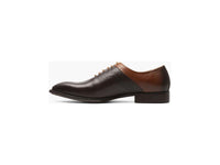 Men's Stacy Adams Halloway Plain Toe Oxford Shoes Leather Brown Multi 25585-249