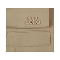 Men Renoir Suit Separate Super 140 Wool Two Button Classic Fit 508-4 Beige New