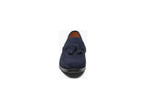 Stacy Adams Peppley Moc Toe Tassel Slip On Shoes Navy Suede 25628-415