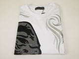 Men LAVERITA European Fashion Crew Shirt Rhine Stones Medusa 94491 White