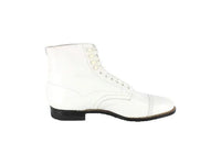 Madison Stacy Adams Ankle Boot Biscuit Casual Shoes 00015-100 White
