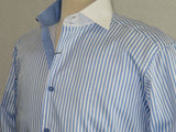 Mens Shirt J.Valintin Turkey Usa Egyption Cotton Axxess Style 1A19-68 Blue